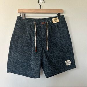 Howler Brothers Pressure Drop Cord Shorts Mens 30 Canyon Distortion Blue